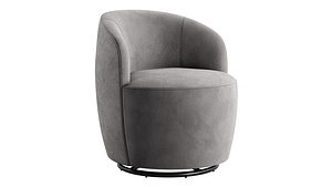 3D model Boeslunde Swivel Armchair