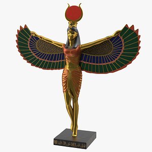 isis ancient egyptian goddess 3D model