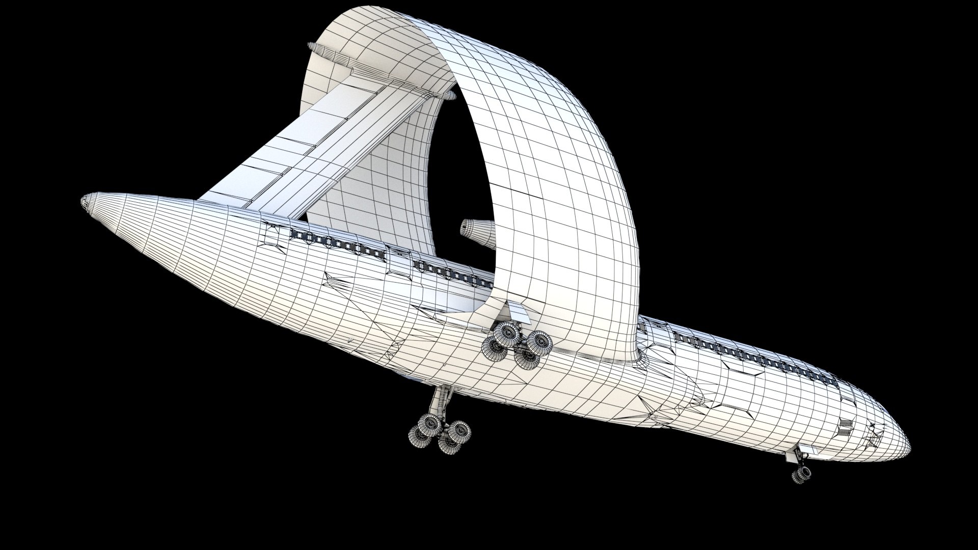 3D Model Lockheed Ring Wing Airliner - TurboSquid 2191132