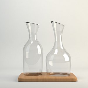 3d model water wine carafe