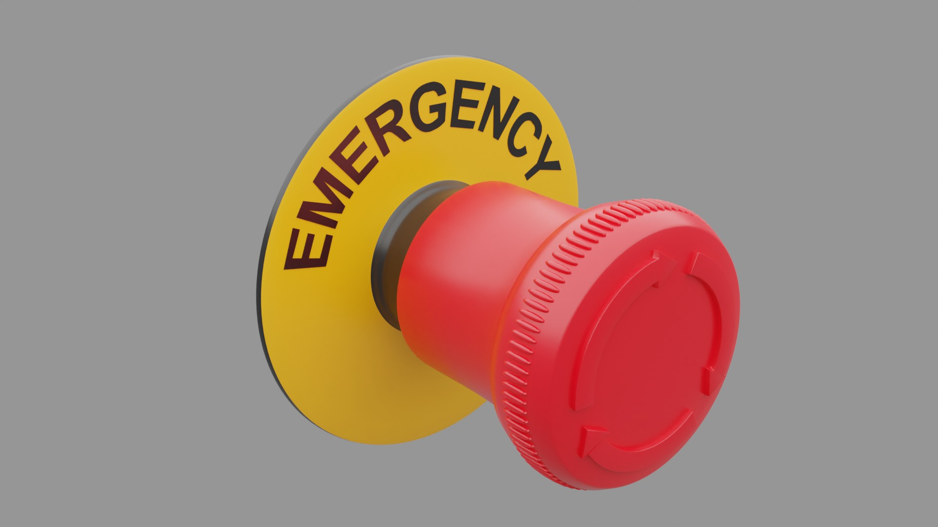 Emergency Stop Type A 3D Model TurboSquid 2012503