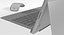 3D realistic microsoft surface pro