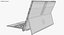 3D realistic microsoft surface pro