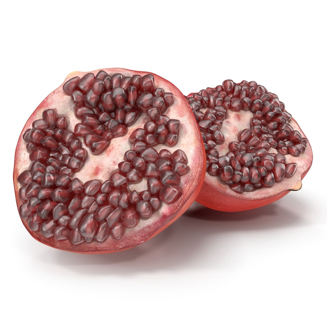 Pomegranate Cross Section 3D Model 3D model preview