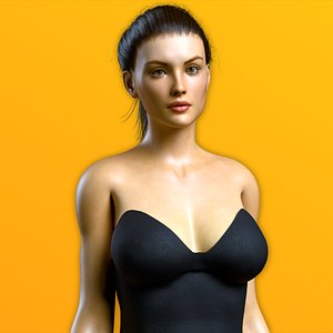 3D Detailed Female Character Fully Rigged Molly