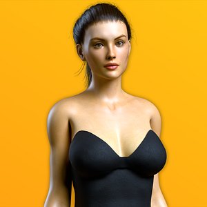 Detailed Female Character Fully Rigged Molly