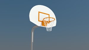 3d model outdoor basketball hoop