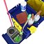 janitorial cart cleaning 3D model
