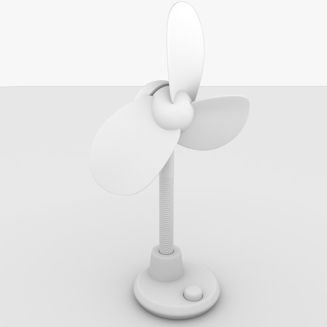 electric hand fan 3d obj