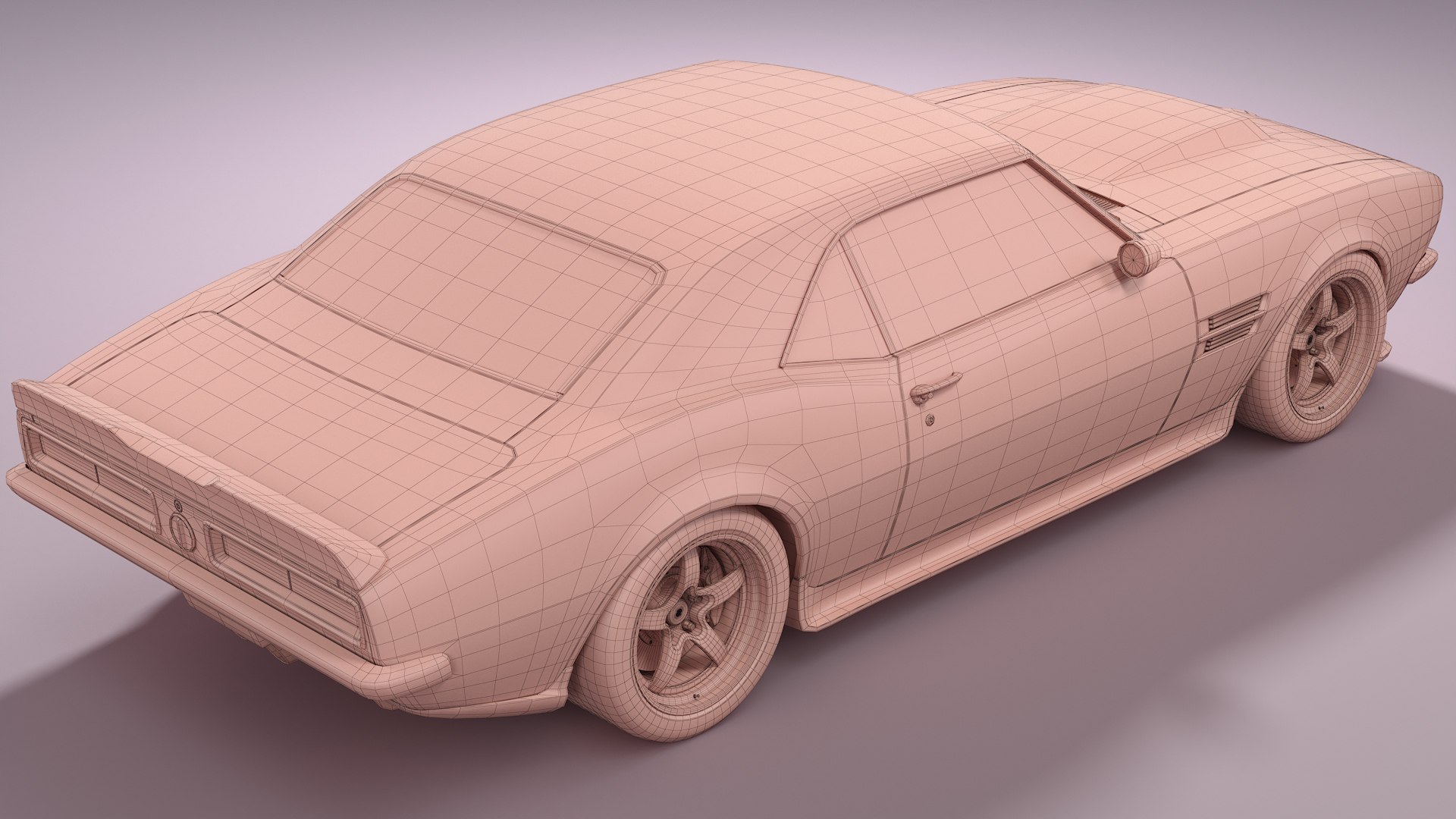 3D Generic Muscle Car Model - TurboSquid 2254955