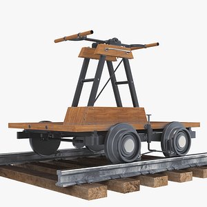 Rail Handcar 3D model