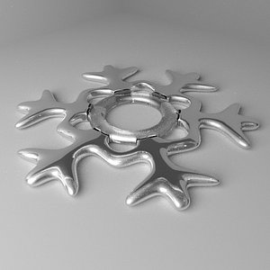 3D snowflake 1 model