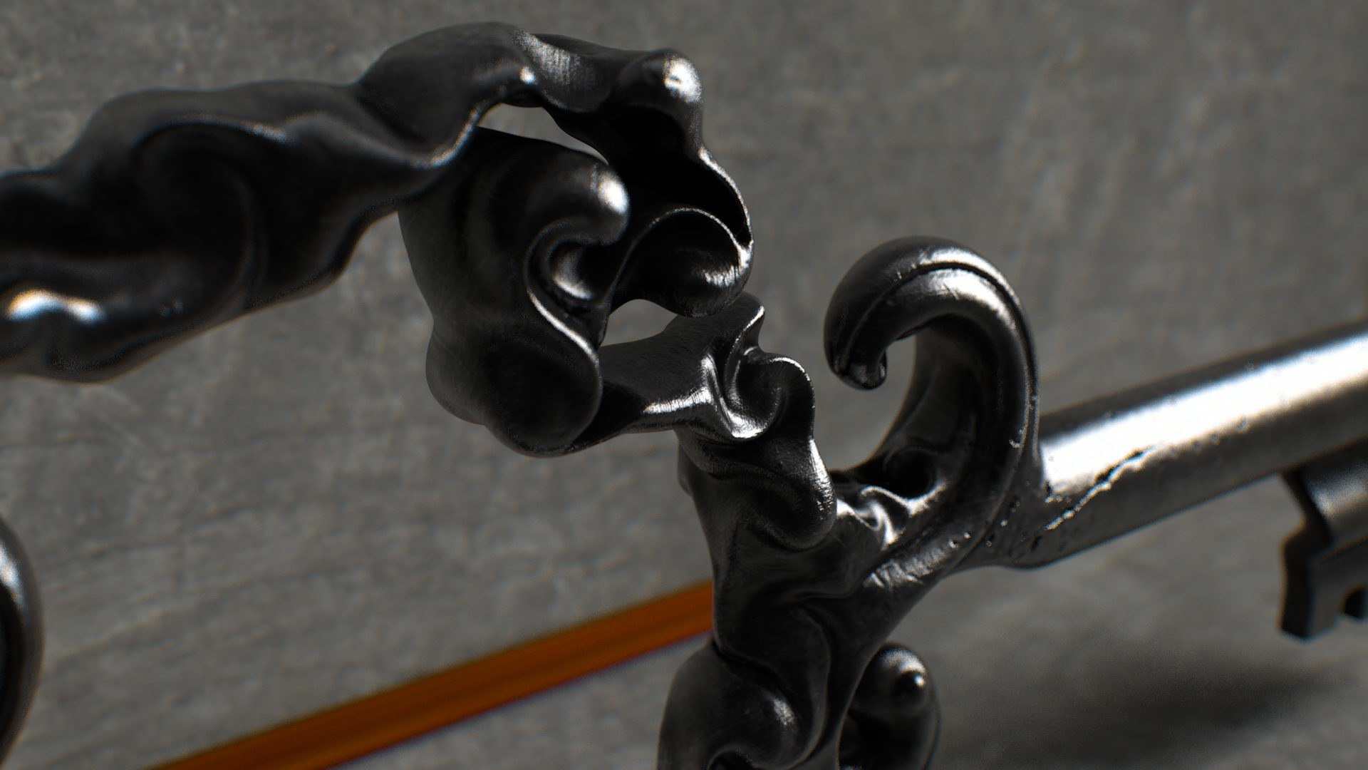 Free Old Key 3d Model
