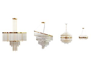 3D Collection of Modern Chandelier 04 model