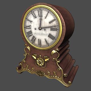 3d clock scene