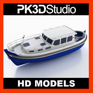 yacht kaper 3d c4d
