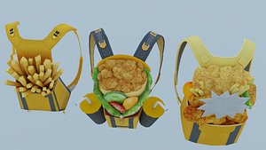 Bag 3x Royale Delight BackPack 3D