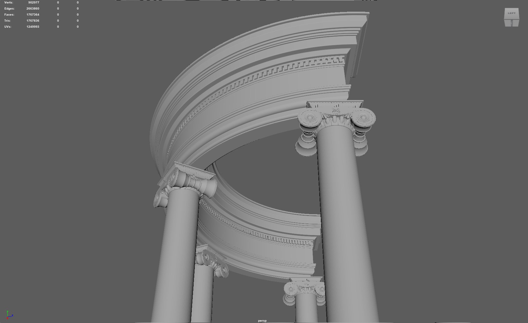 Neoclassical Classical Architecture Columns - TurboSquid 2378673