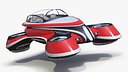 Hover Car Concept by Lazzarini Red