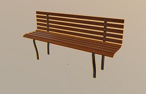 bench metal 3D model