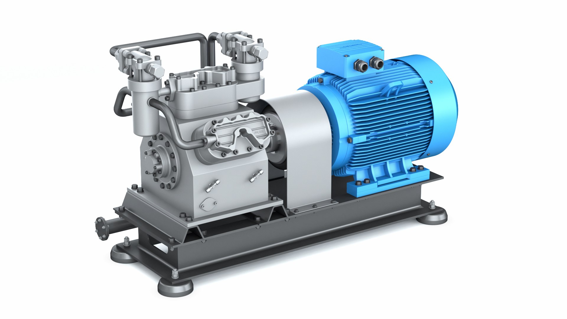 Gas Compressor 3D Model - TurboSquid 2181498