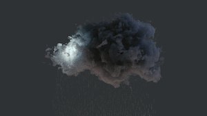 3D cloud animation model