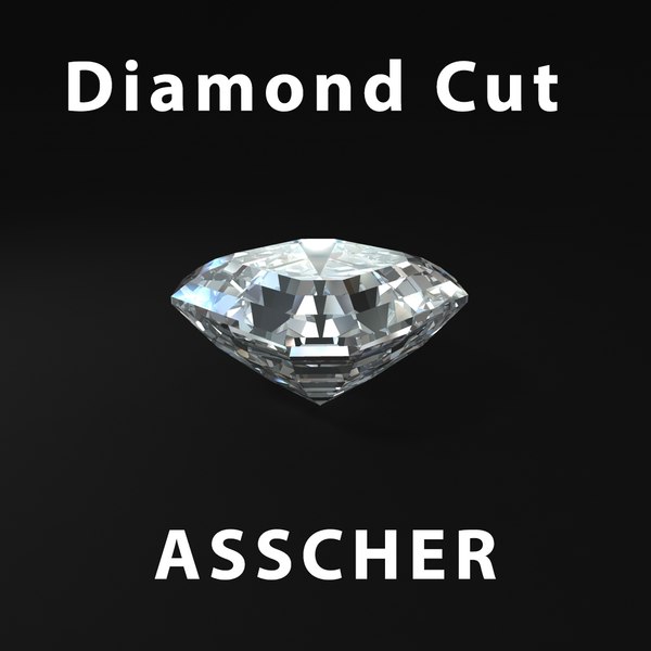 modelo 3d Corte de diamante de Asscher TurboSquid 968184