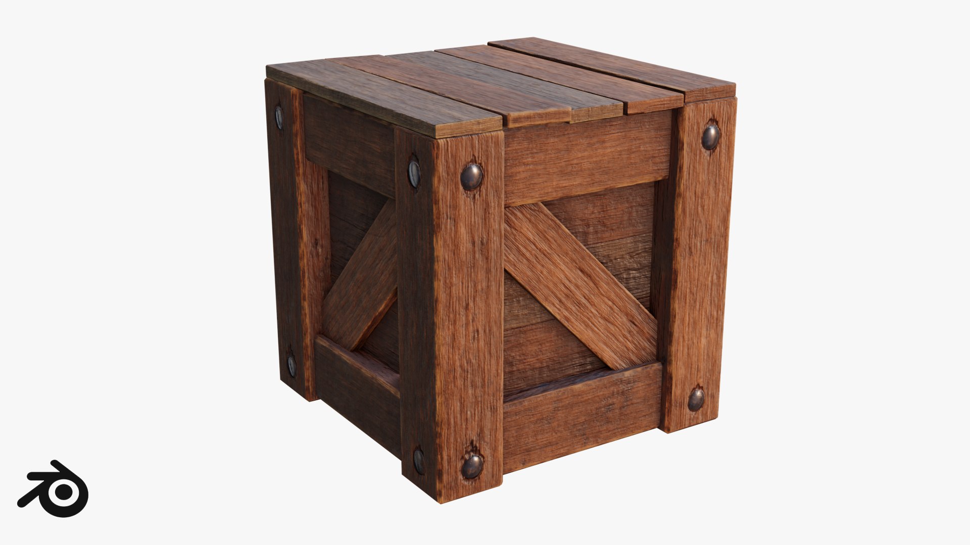 3D wooden box model - TurboSquid 1559155