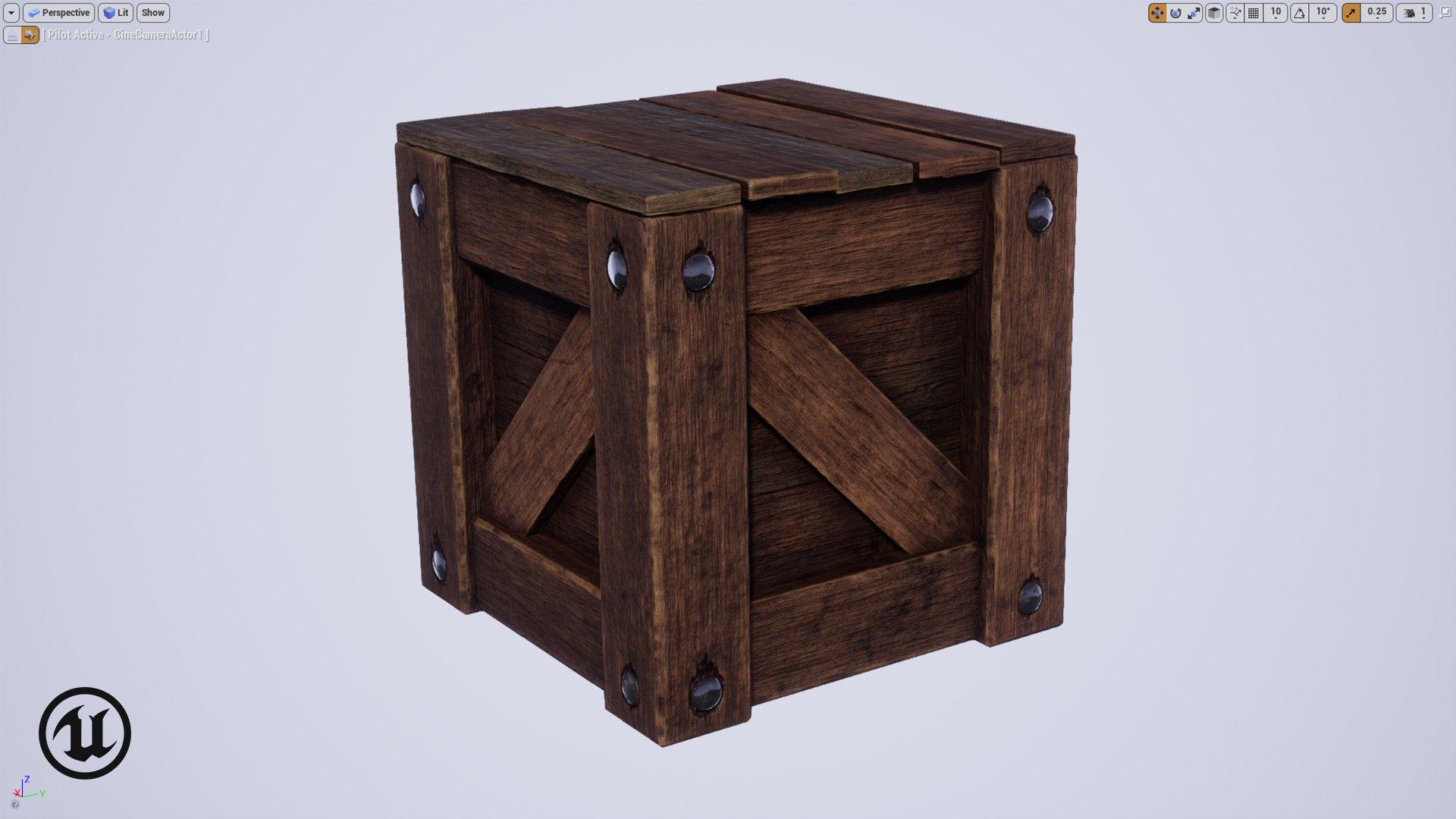 3D wooden box model - TurboSquid 1559155