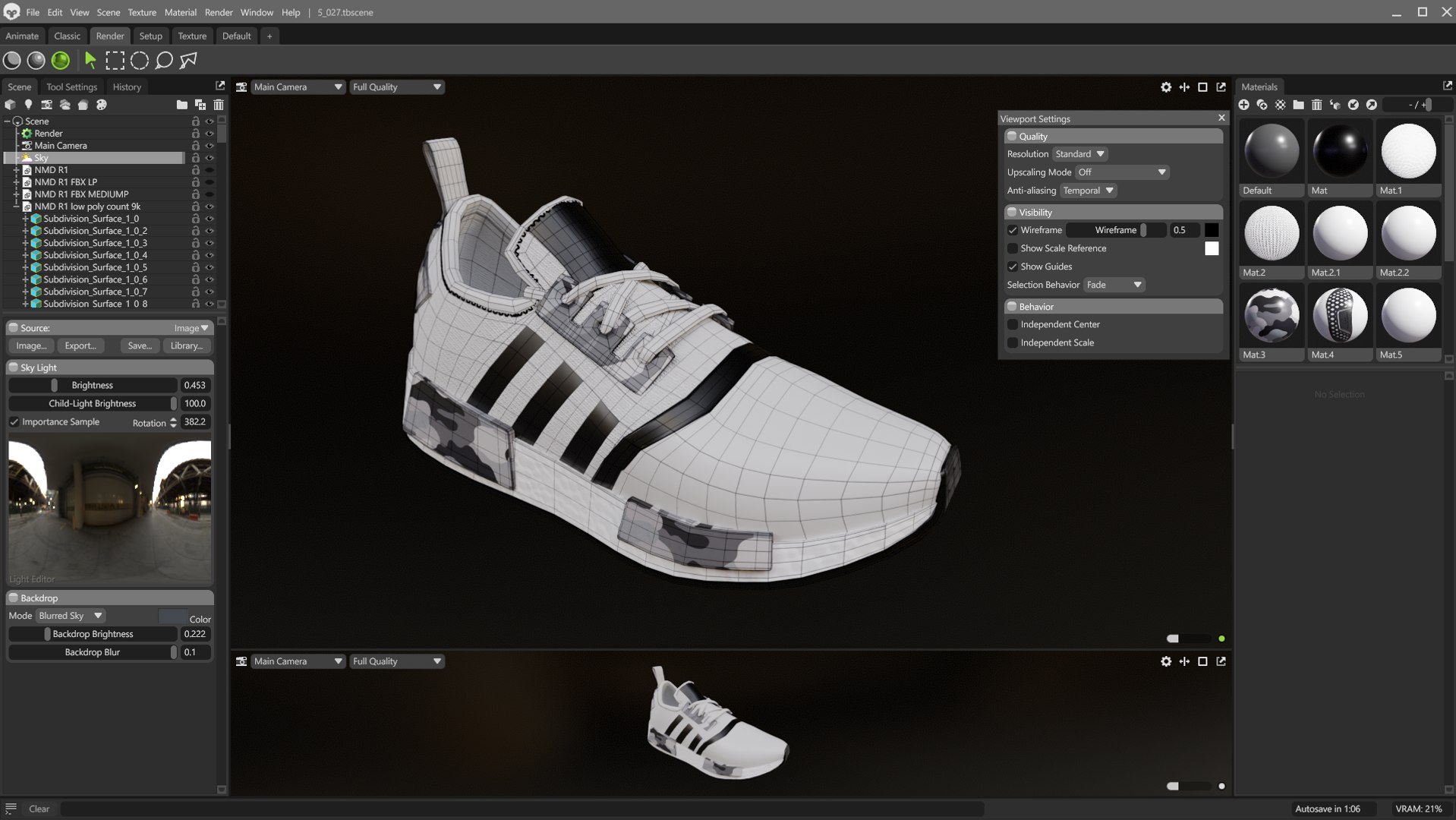 3D Adidas NMD R1 Shoe 3D Model GameReady VR And Rendering Model ...