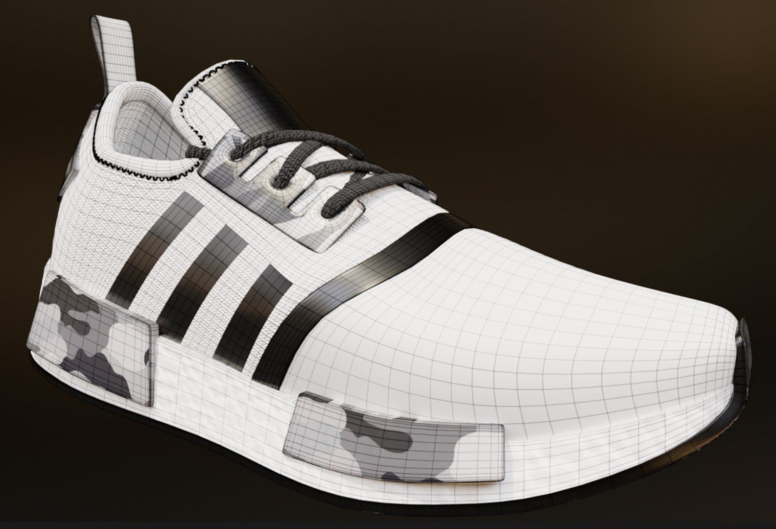 3D Adidas NMD R1 Shoe 3D Model GameReady VR And Rendering Model ...