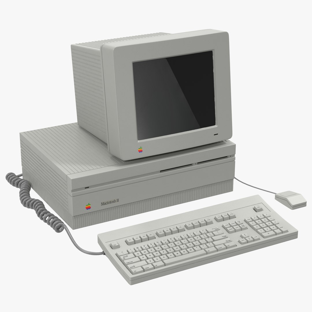 Apple Macintosh II 3D model preview