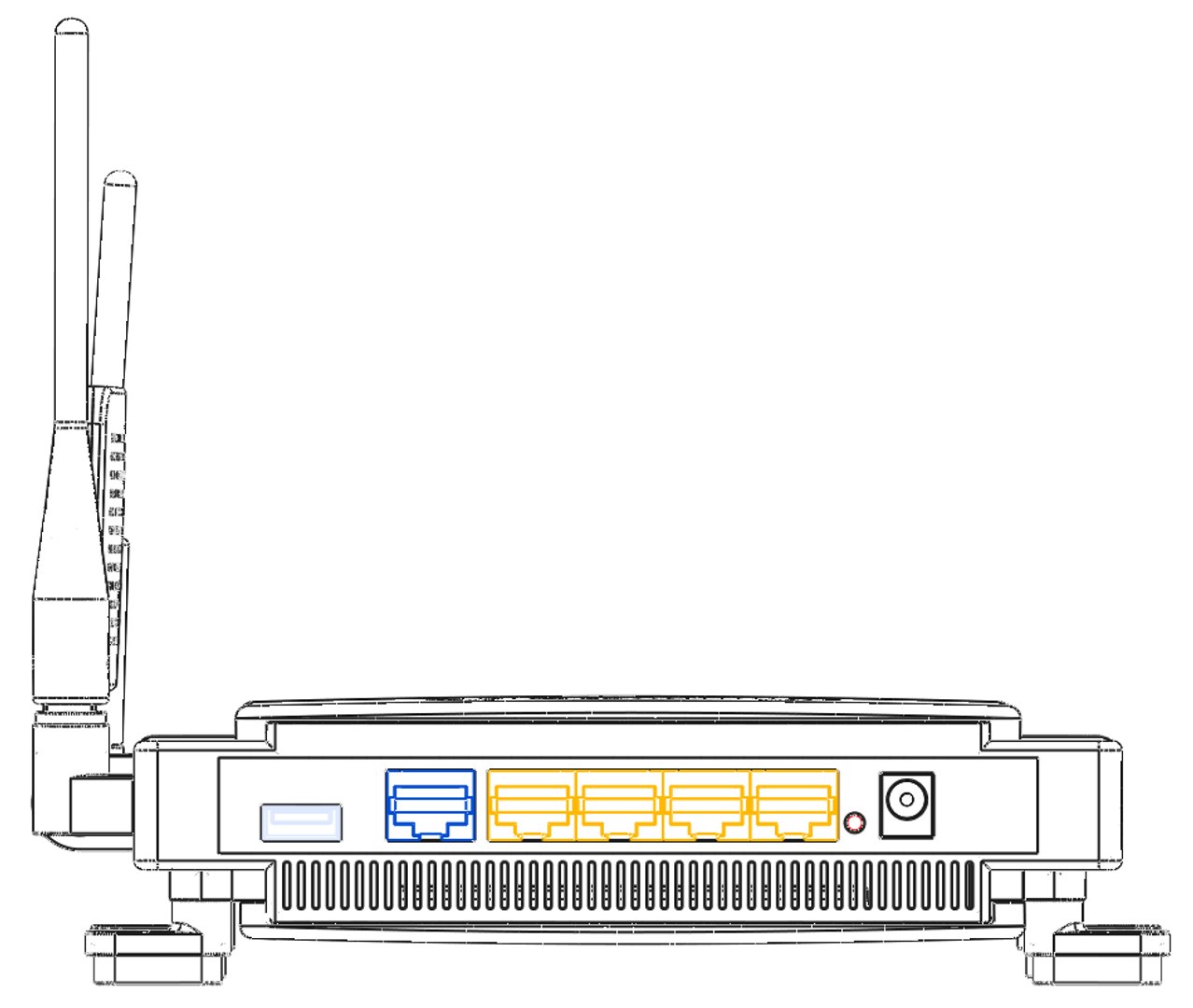 Linksys Router 3d Model