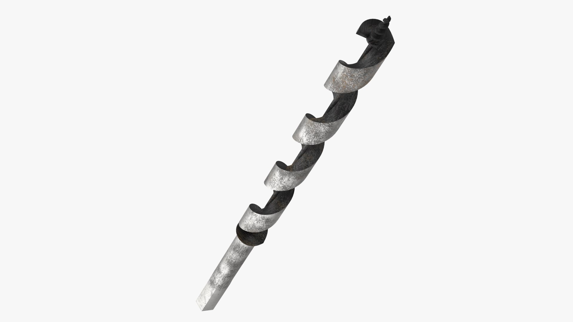 Wood Boring Auger Bit Old 3D model preview