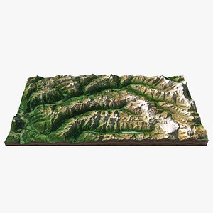 3D Austrian Mountains