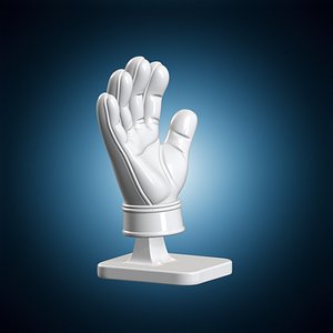Goalkeeper Glove Stand 3D Printable Model