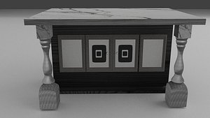 3D marble counter dark