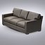 Crate and Barrel - Axis Leather 3-Seat Queen Sleeper Sofa