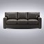 Crate and Barrel - Axis Leather 3-Seat Queen Sleeper Sofa