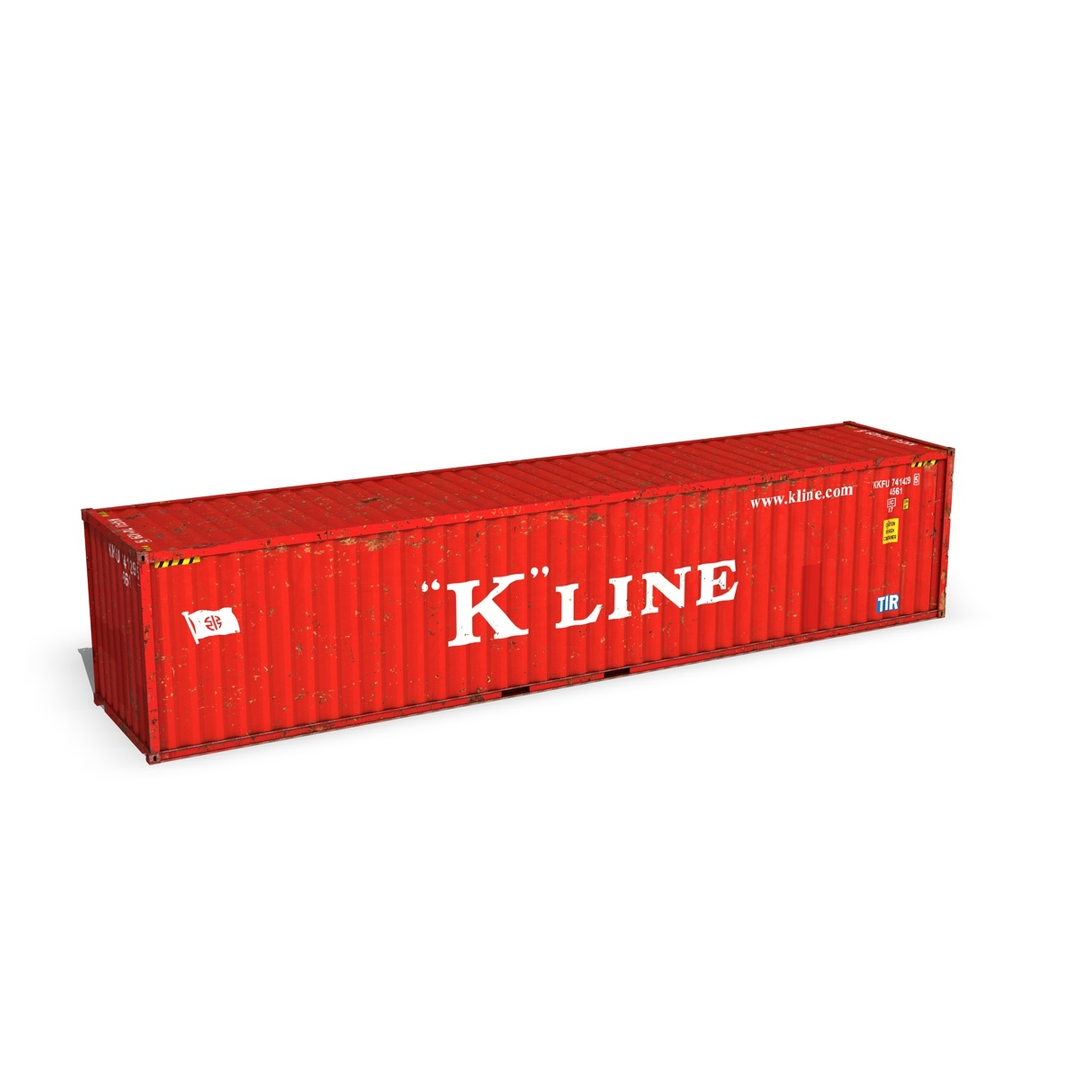 3d model of 40ft shipping container k