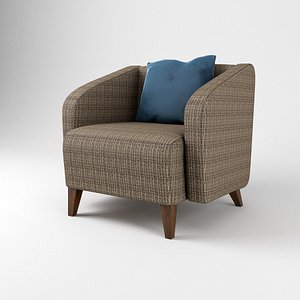 armchair morgan lounge chair 3D model