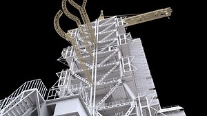 rocket launch pad 3D model