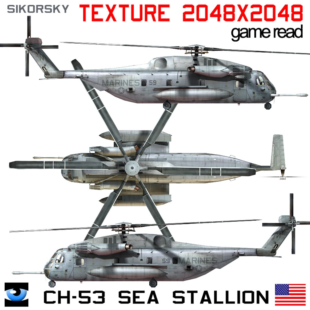 3dsmax Sikorsky Ch-53e Super Stallion