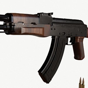 3D model AKMlowpoly