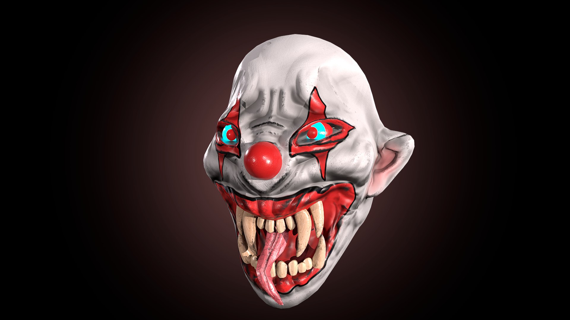 Clown Masks Pack 5 Masks 3D Model - TurboSquid 2388094