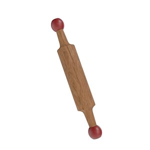 A retro wooden kitchen rolling pin