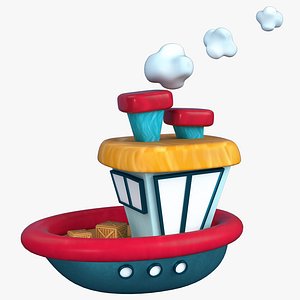 Cartoon Boat model