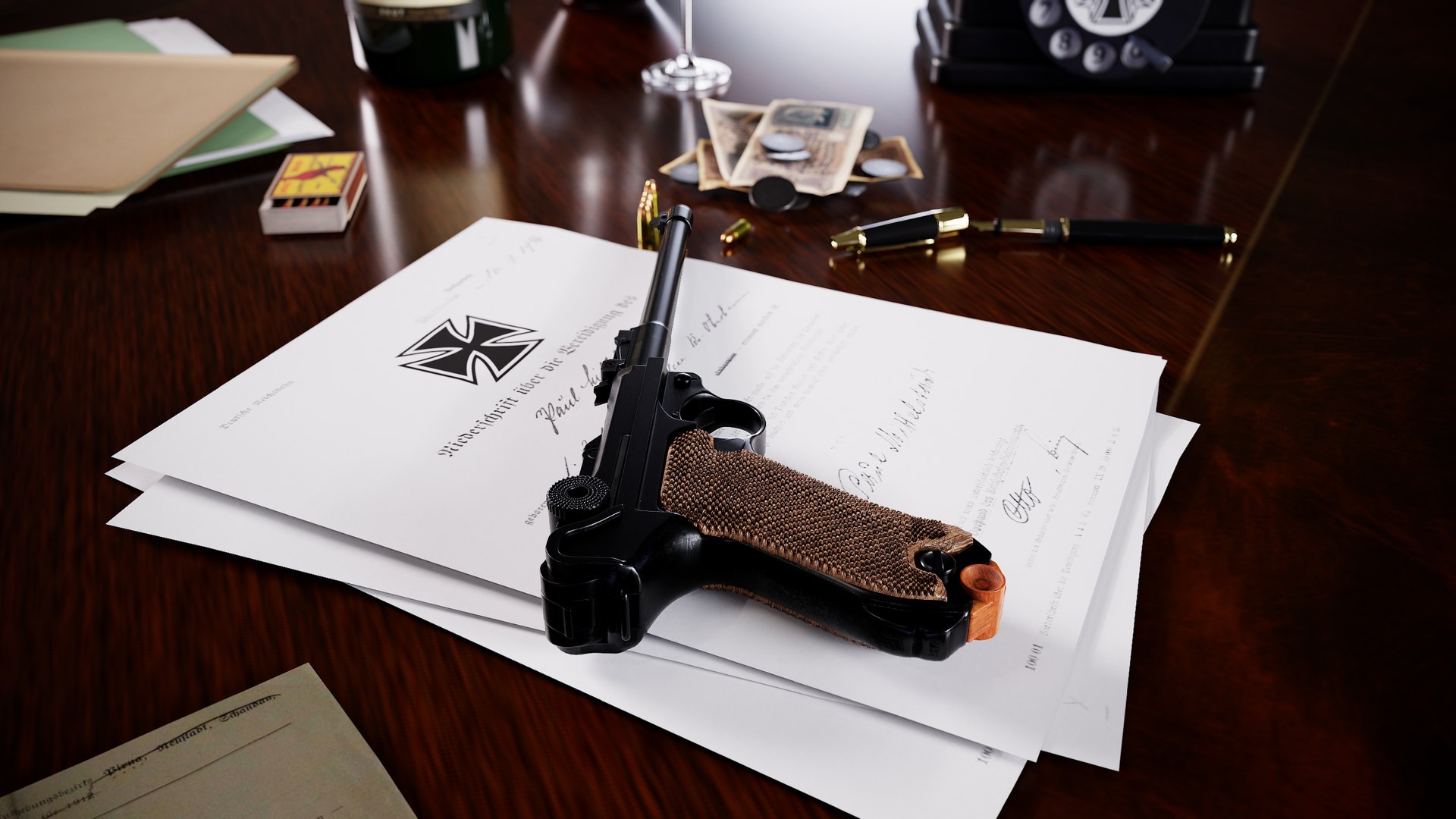 3D Artillery Luger LP08 Pistol Model - TurboSquid 1761655