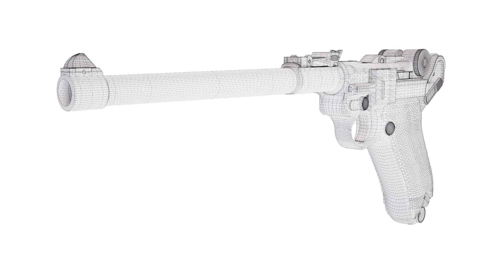 3D Artillery Luger LP08 Pistol Model - TurboSquid 1761655