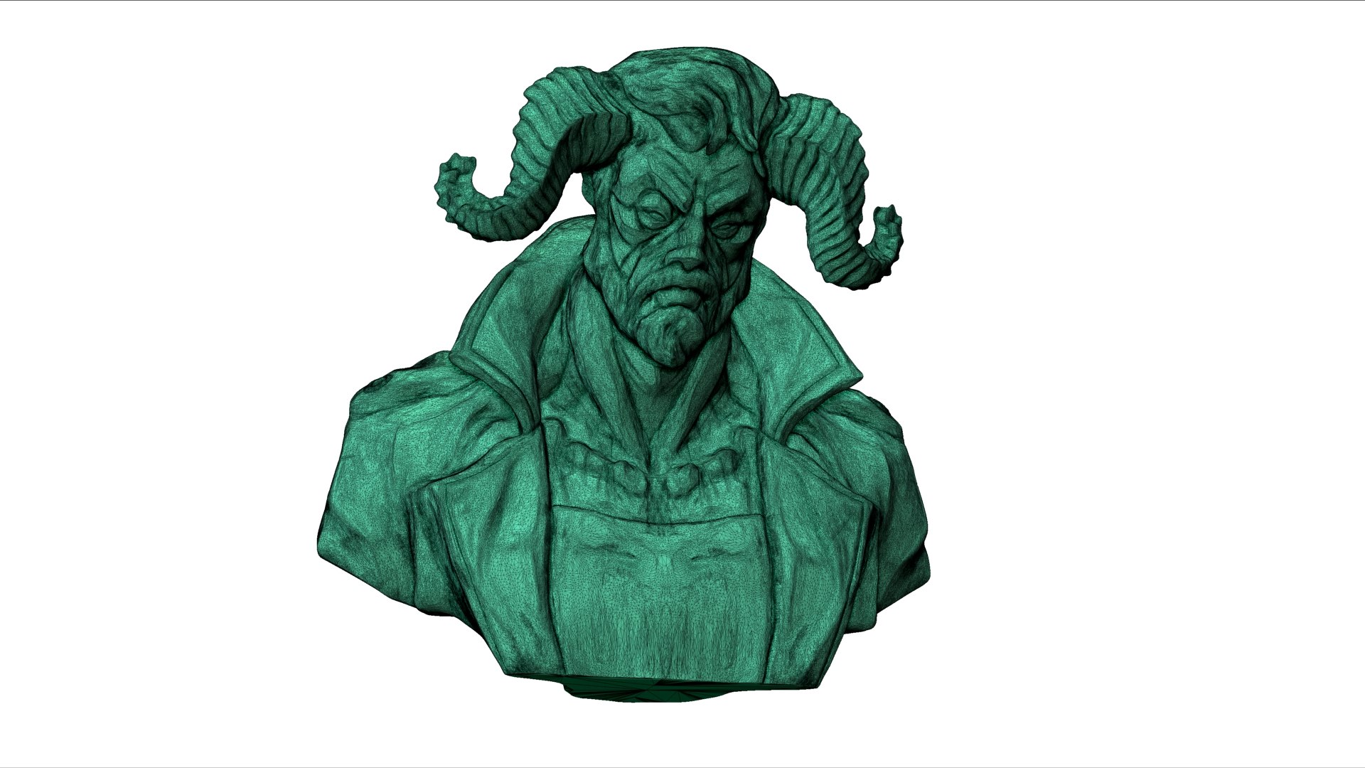 The Ram Character Bust Model - TurboSquid 2273582